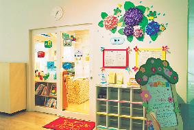 生後3か月からOKの託児室