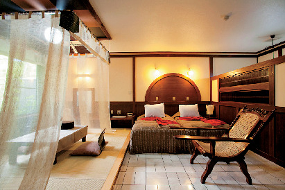 全室に露天風呂と岩盤浴を完備「昔日(オールドデイズ)」