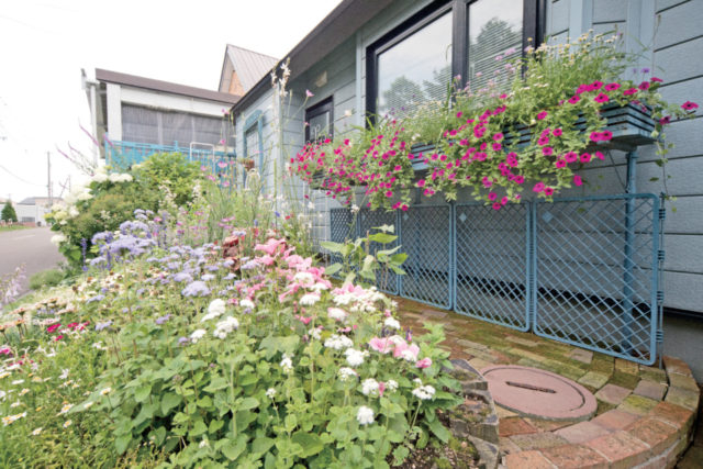 恵庭の中心部にあるオープンガーデン