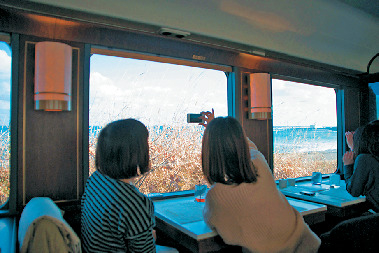 車窓の景色もごちそう!