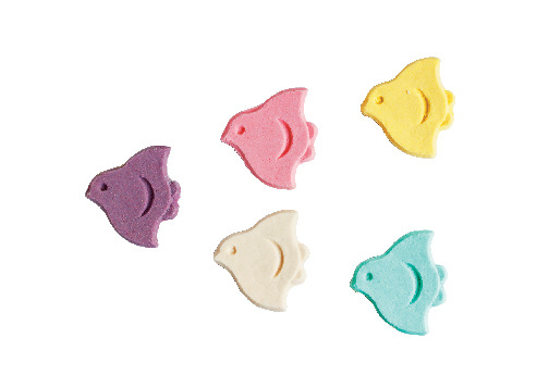 伝統のお干菓子がかわいい小鳥たちに変身!