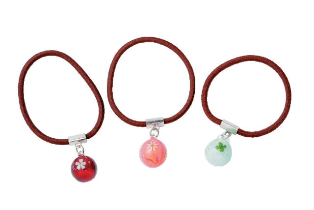 【小樽みやげ×ガラス製品】ヘアゴム 1個1600円