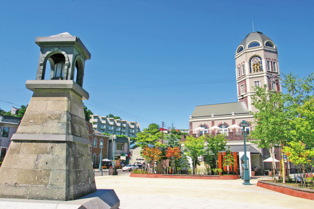 【堺町通り】小樽オルゴール堂前の変則五叉路「メルヘン交差点」