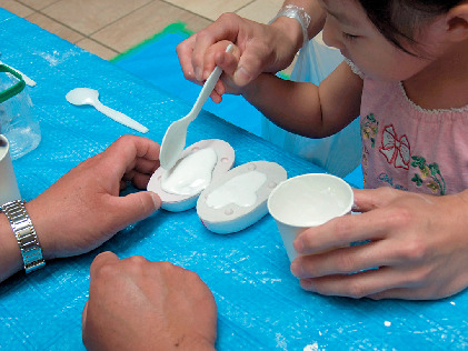 化石レプリカ作製体験