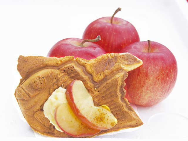 りんごとクリームのたい焼き