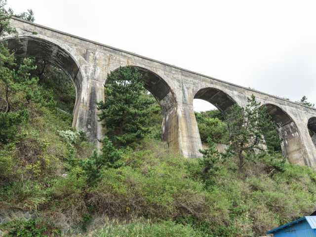 旧戸井線アーチ橋