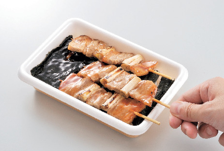 このように食べるんです!