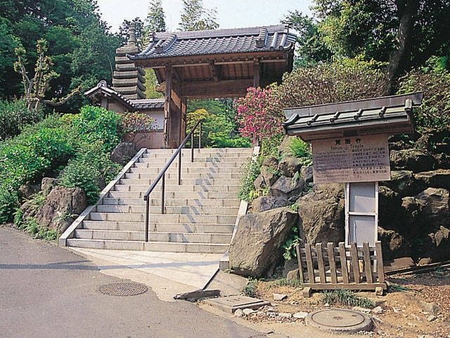 拝観案内付きで境内を参拝できる「覚園寺」