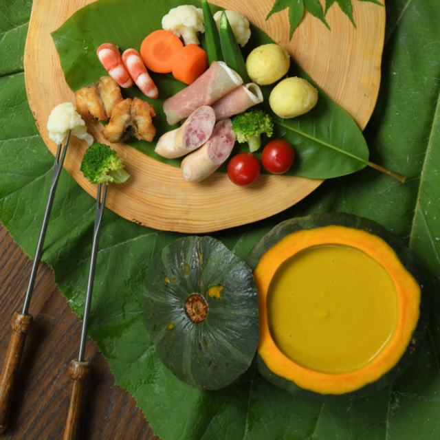 温泉山荘 だいこんの花