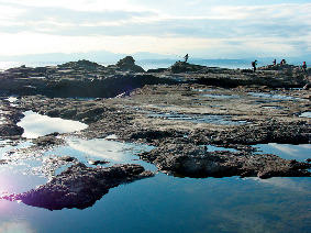 6 稚児ヶ淵 稚児ヶ淵の夕日に感動