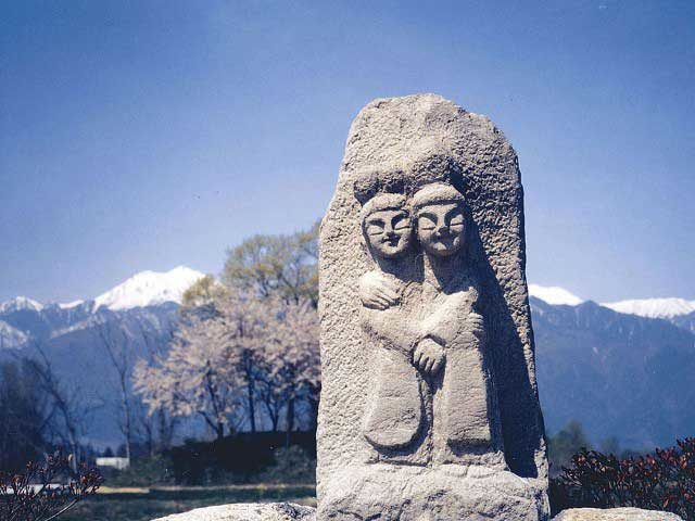 水色の時道祖神