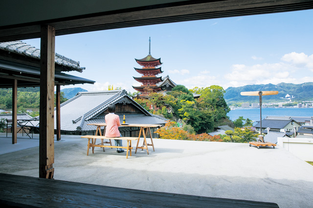 <宮島の絶景カフェ>牡蠣祝