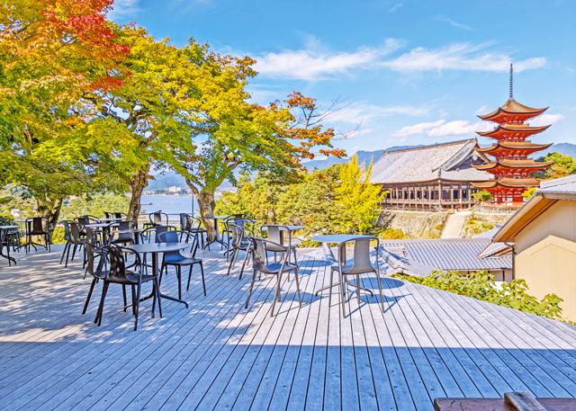 <宮島の絶景カフェ>天心閣