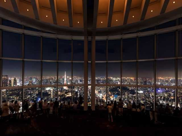 18:00 六本木ヒルズからの東京の夜景に感動