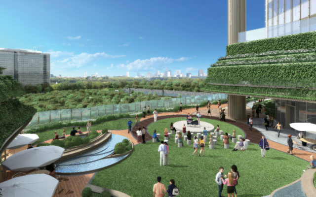 日比谷公園を一望できるガーデンレストラン