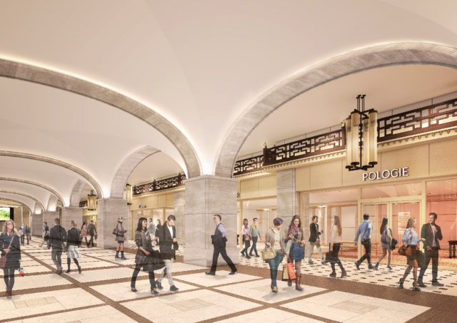 駅直結のフードアーケード