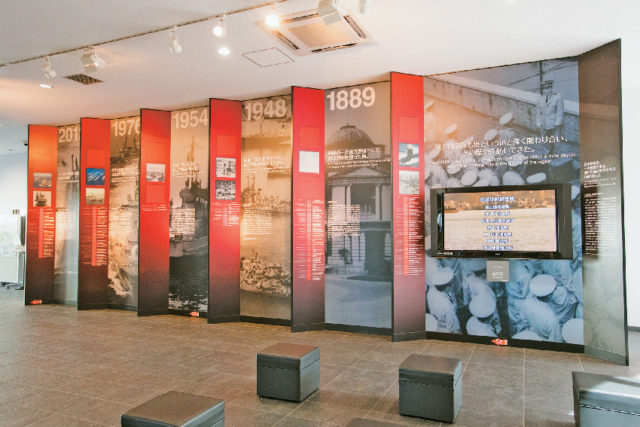 てつのくじら館1階 海上自衛隊の歴史