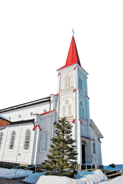 世界的にも珍しい黒いマリア「像が必見鶴岡カトリック教会 天主堂」