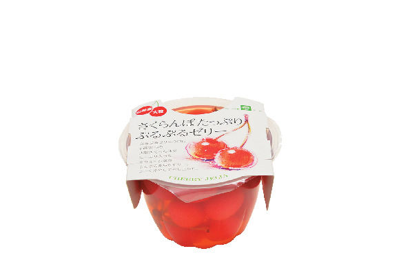 さくらんぼの実がいっぱい!ボリューム満点のゼリー