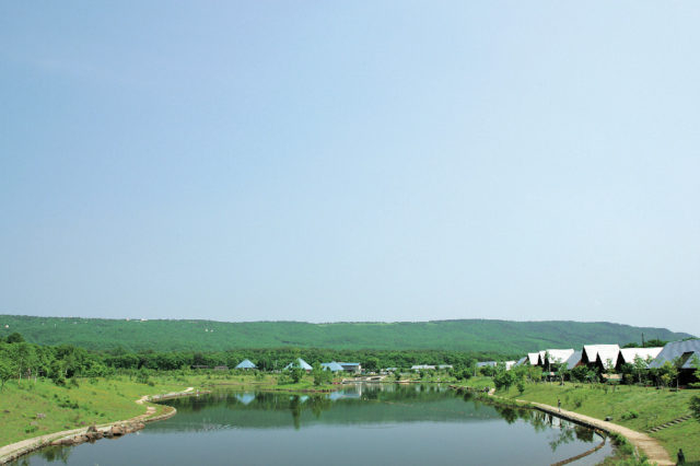 リフレッシュ1 人造湖でアクティビティ