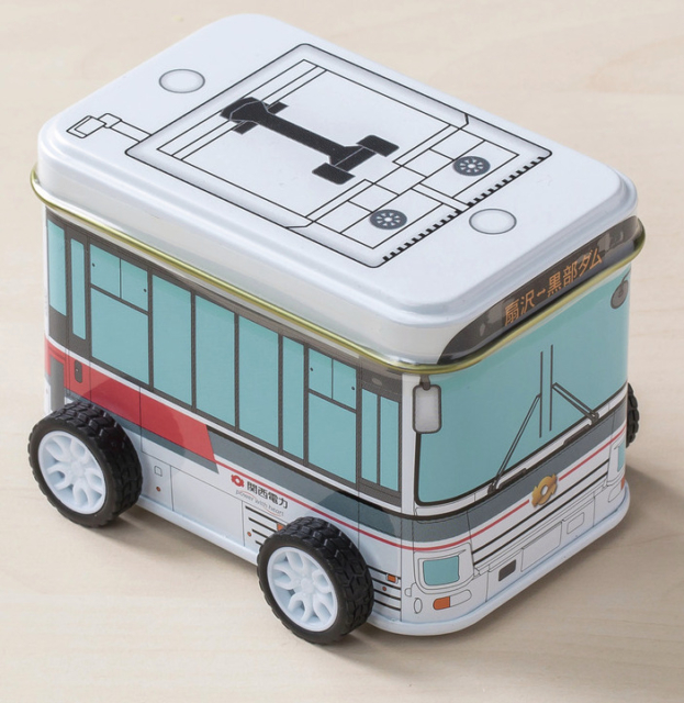 【立山黒部アルペンルートのおすすめみやげ】電気バスキャンディー缶