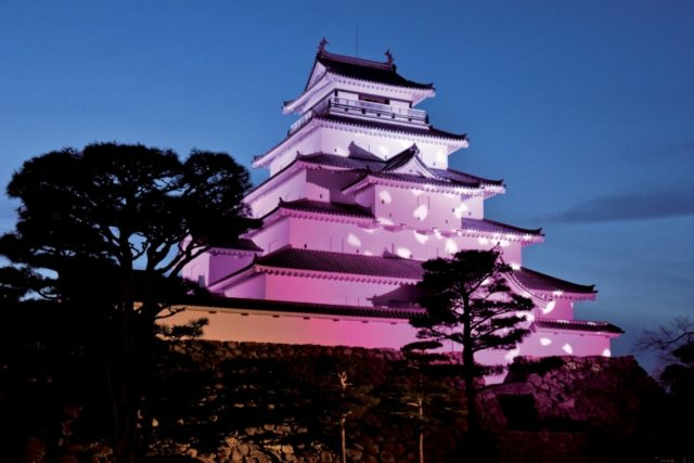 鶴ヶ城ライトアップ