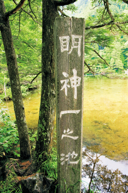【上高地×河童橋〜明神橋コース】⑤イワナも泳ぐ神秘的で澄んだ池「明神池」