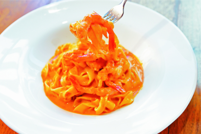 甘えびを満喫できる名物パスタを「イジルシ インシエーメ」