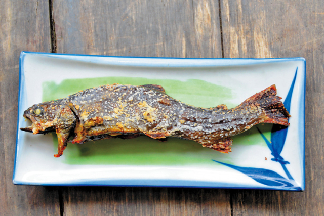 【上高地×河童橋〜明神橋コース】⑥焼きたての絶品イワナに大満足「嘉門次小屋」