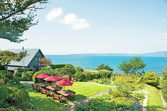 【佐渡×カフェ】真野湾を望むテラス席でリゾート気分「しまふうみ」