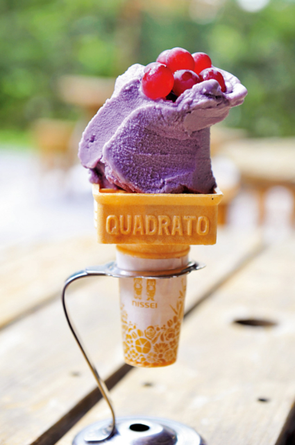 牛乳の風味を生かしたジェラート「ショップ白樺」