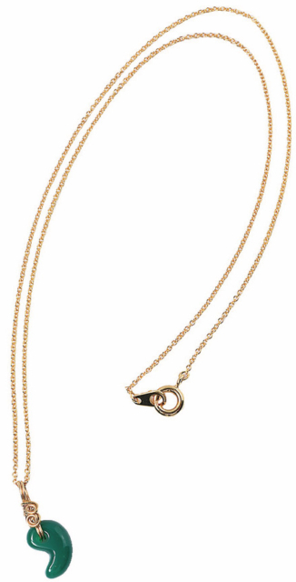 【出雲×土産×縁結びグッズ】ワイヤーワーク 勾玉ペンダント