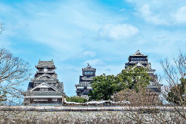 熊本城を見学できる2エリア「二の丸広場」