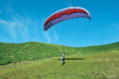 4.小高い丘で練習