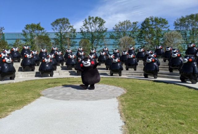 84体のくまモンがお出迎え!くまモンポート八代