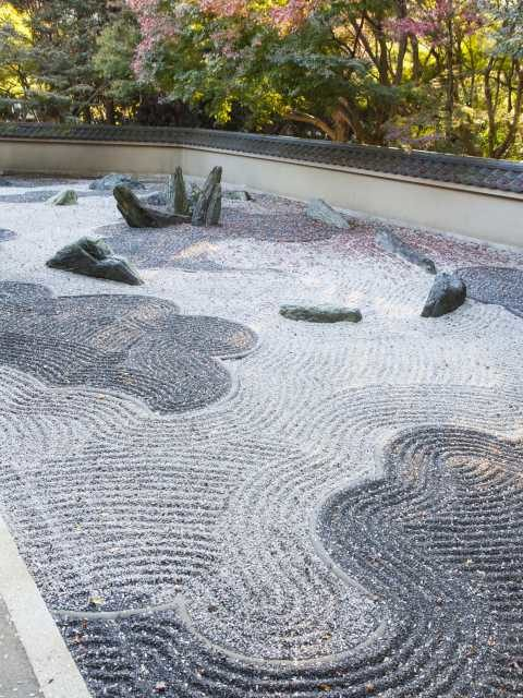 風趣が異なる3つの庭園を紅葉が覆う「龍吟庵」