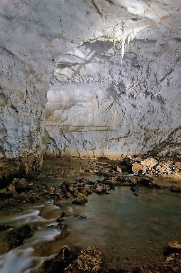 秋芳洞王道コース④ 広庭・洞内富士