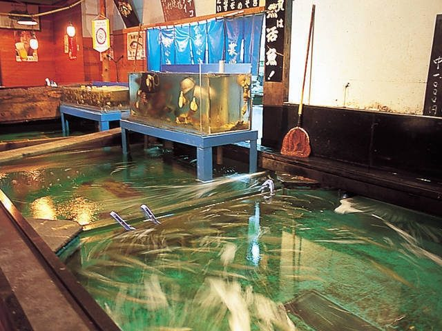 人気ナンバーワンのイカの活造り「萩心海」