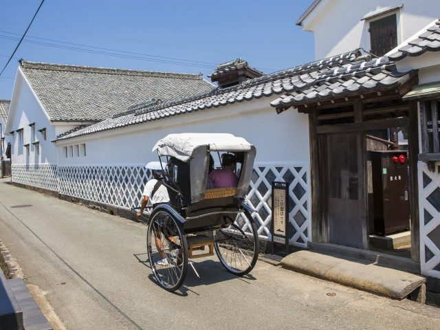 萩おすすめの観光スポット 人力車 立場