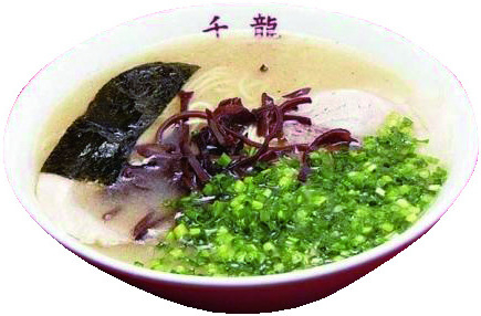 細麺にからむこってりスープ「千龍ラーメン」