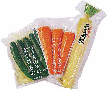 素材を生かした色とりどりの漬け物「つけものやのおつけもの平野商店」