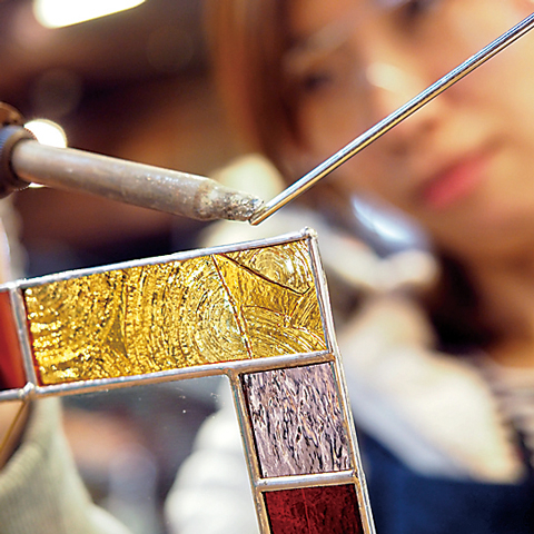 【黒壁スクエアのお土産スポット】黒壁十三號館 ガラス体験アトリエ ルディーク