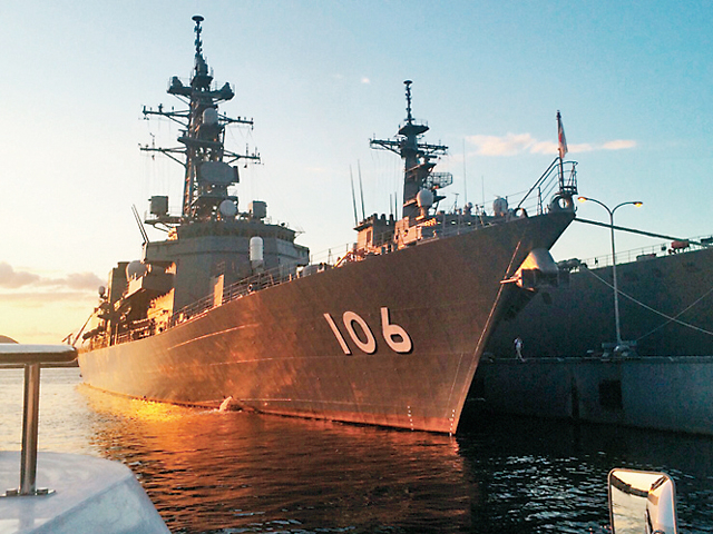 こんな艦船が見られることも