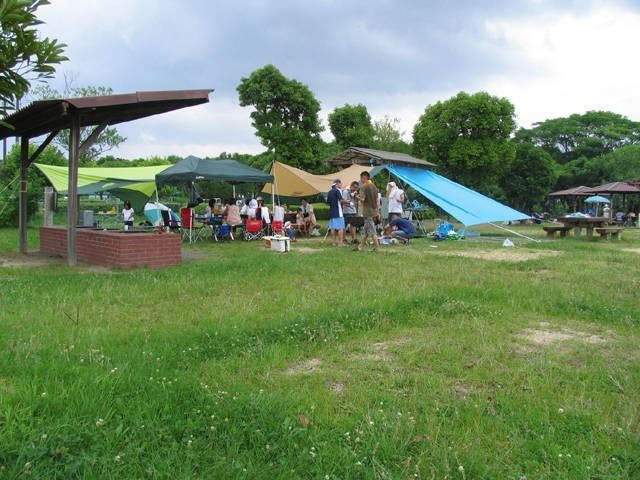 矢橋帰帆島公園キャンプ・バーベキュー場