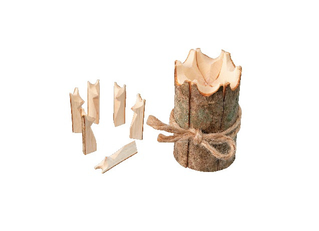 イタヤ細工キツネ箸置き 6個1組