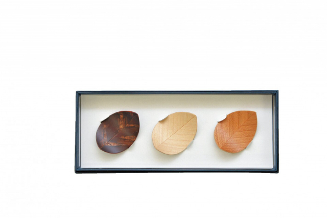 樺細工 葉枝おき 3個入り