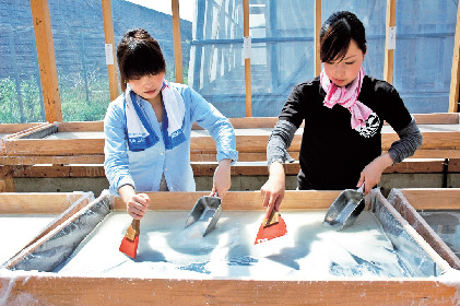 田野町完全天日塩製塩体験施設