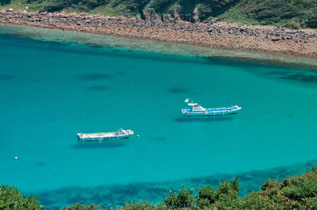 【高知・宿毛&大月×観光】船が宙に浮いて見えるほどの透明度「柏島」