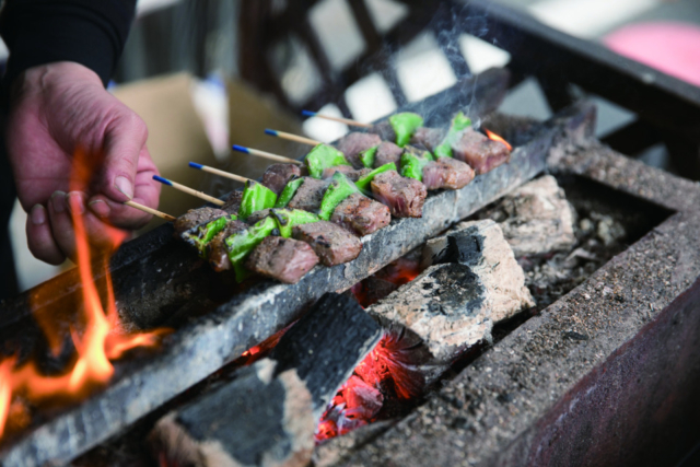 日曜市露店の様子