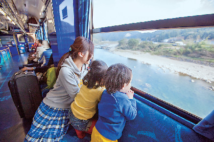 観光列車に乗って四万十の自然を満喫!!